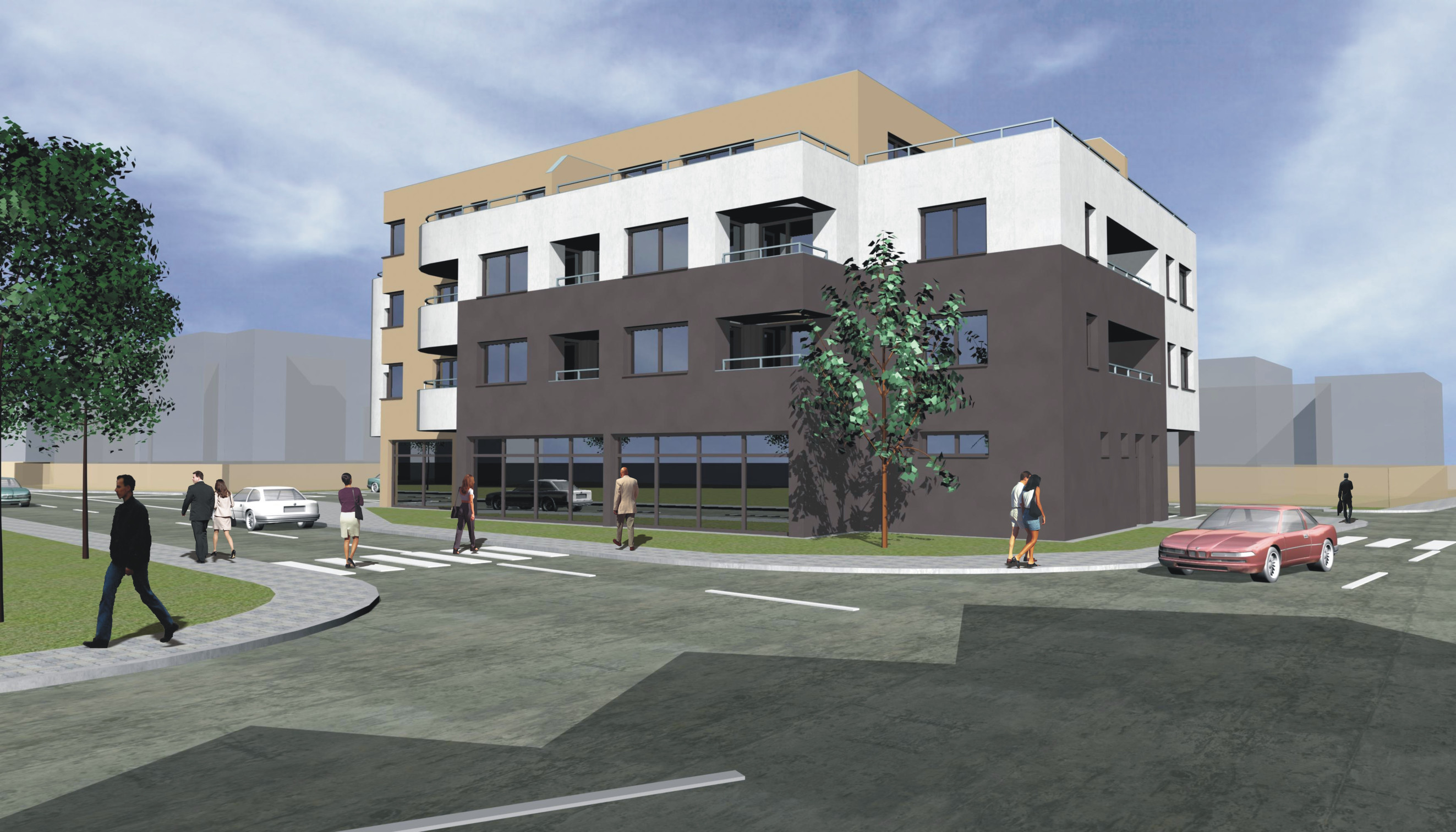 Novostavba 2 izbový byt s balkónom 64 m2 a parkovaním Trenčín - nový projekt KAMENEC Zlatovce