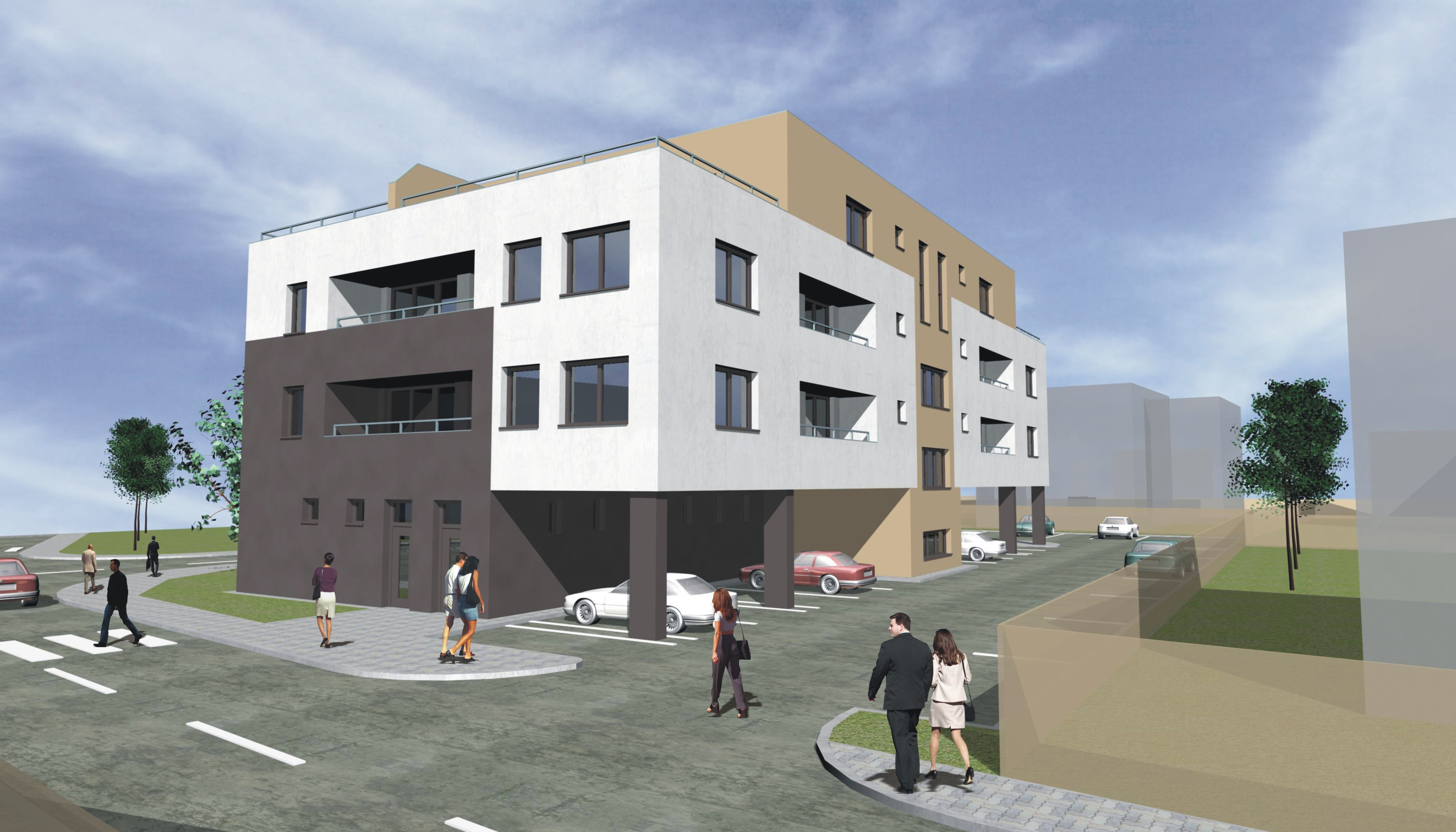 Novostavba 2 izbový byt s balkónom 71 m2 a parkovaním Trenčín - projekt KAMENEC Zlatovce