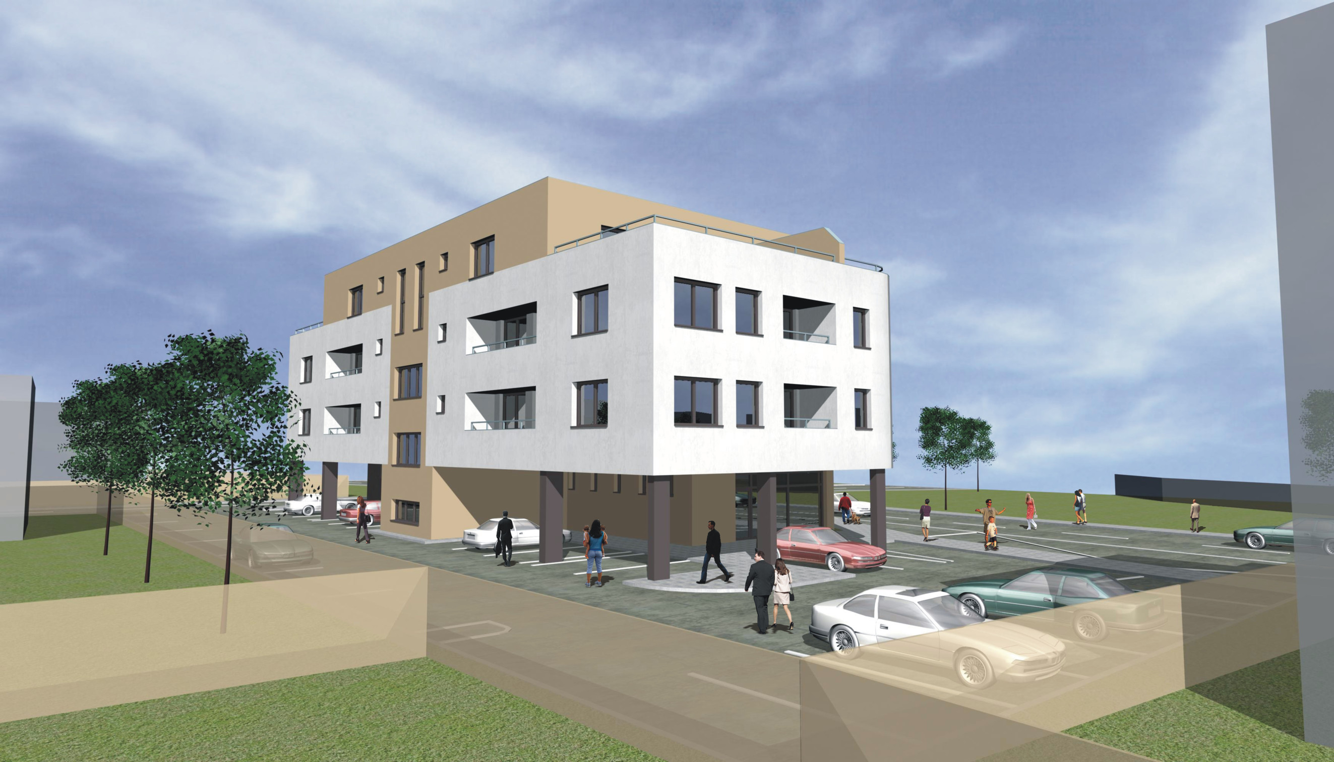 Novostavba 2 izbový byt s balkónom 71 m2 a parkovaním Trenčín - projekt KAMENEC Zlatovce