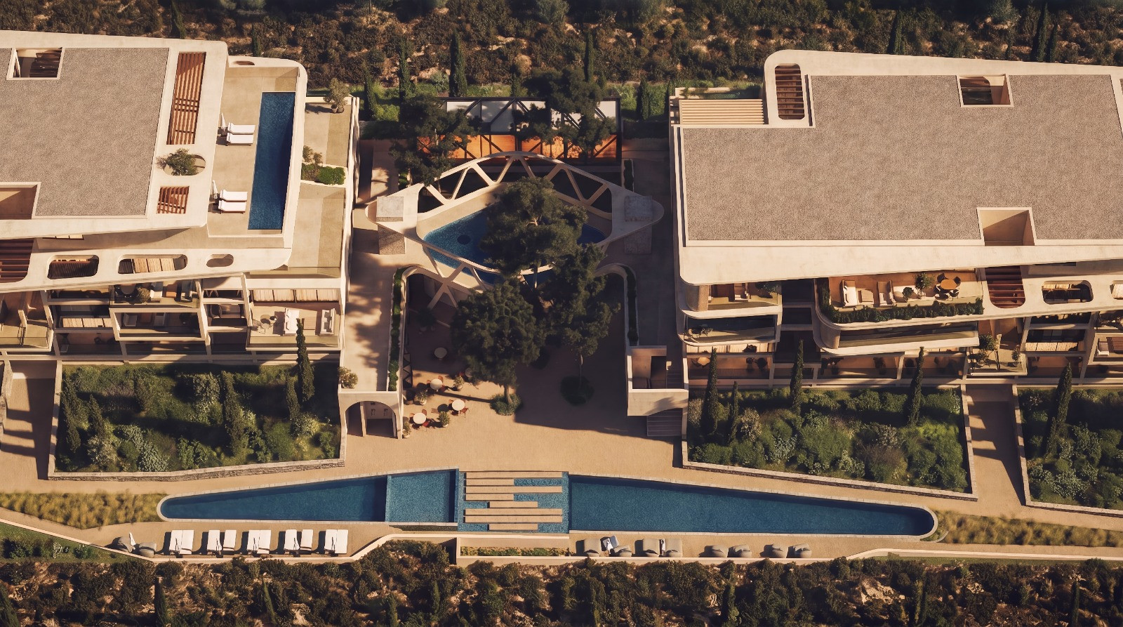 APARTMÁN V PROJEKTE VASILEON 141 m2 CYPRUS - PAPHOS s bazénom, 200 metrov k moru, možnosť prenájmu a investičných výnosov