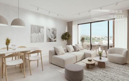 APARTMÁN CYPRUS -  PAPHOS, novostavba na kľúč 2 izbový 66 m2 s bazénom, 400 m k moru