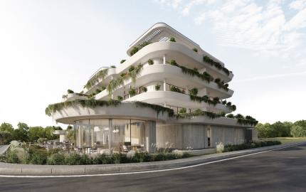 LUXUSNÝ APARTMÁN CYPRUS - PAPHOS, novostavba 2 izbový zariadený s parkovaním a bazénom