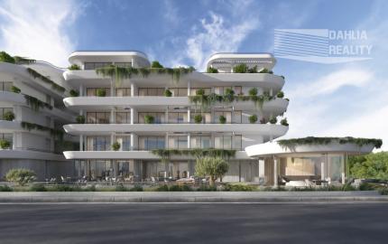 LUXUSNÝ APARTMÁN CYPRUS - PAPHOS, novostavba 2 izbový zariadený s parkovaním a bazénom