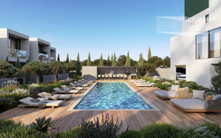 APARTMÁN TYP ŠTÚDIO 44 m2 CYPRUS - PAPHOS s bazénom, 500 metrov k moru