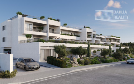 LUXUSNÝ APARTMÁN CYPRUS - PAPHOS, novostavba 2 izbový zariadený s parkovaním a bazénom