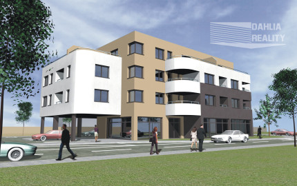 Novostavba 2 izbový byt s balkónom 68 m2 a parkovaním Trenčín - projekt KAMENEC Zlatovce