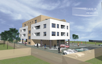 Novostavba 1 izbový byt s terasou 49 m2 a parkovaním Trenčín - projekt KAMENEC Zlatovce