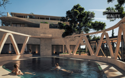 APARTMÁN V PROJEKTE VASILEON 141 m2 CYPRUS - PAPHOS s bazénom, 200 metrov k moru, možnosť prenájmu a investičných výnosov