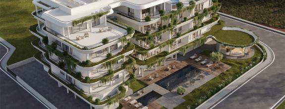 LUXUSNÝ APARTMÁN CYPRUS - PAPHOS, novostavba 2 izbový zariadený s parkovaním a bazénom