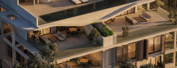PENTHOUSE V PROJEKTE VASILEON CYPRUS - PAFOS s vlastným bazénom na streche v lokalite 200 m od mora - TOP BÝVANIE!