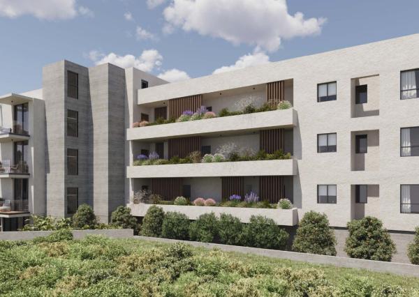 APARTMÁN CYPRUS -  PAPHOS, novostavba na kľúč 2 izbový 66 m2 s bazénom, 400 m k moru