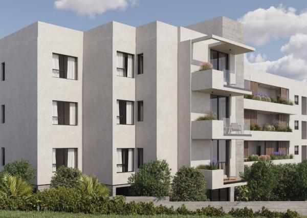 APARTMÁN CYPRUS -  PAPHOS, novostavba na kľúč 2 izbový 66 m2 s bazénom, 400 m k moru