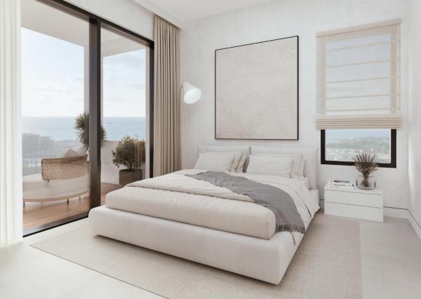 APARTMÁN CYPRUS -  PAPHOS, novostavba na kľúč 2 izbový 66 m2 s bazénom, 400 m k moru