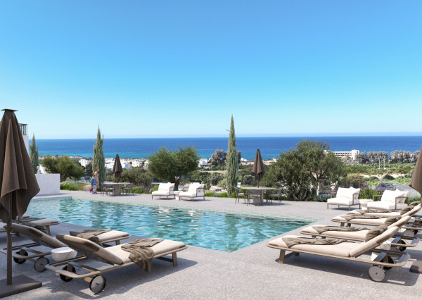 LUXUSNÝ APARTMÁN CYPRUS - PAPHOS, novostavba 2 izbový zariadený s parkovaním a bazénom