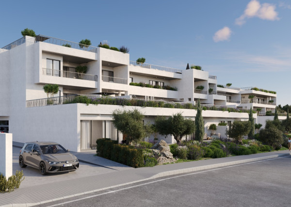LUXUSNÝ APARTMÁN CYPRUS - PAPHOS, novostavba 2 izbový zariadený s parkovaním a bazénom