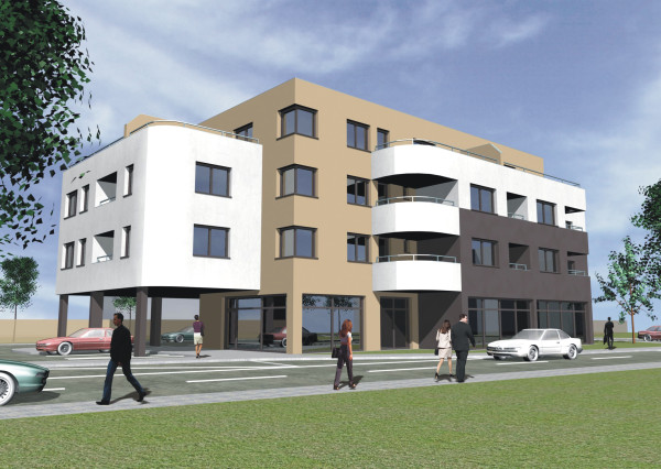 Novostavba 1 izbový byt s terasou 49 m2 a parkovaním Trenčín - projekt KAMENEC Zlatovce