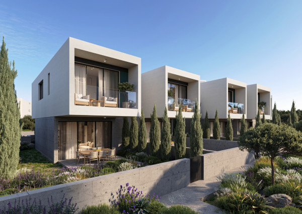 DOM na kľúč novostavba CYPRUS - PAPHOS poschodový 115 m2 s bazénom, 500 metrov k moru