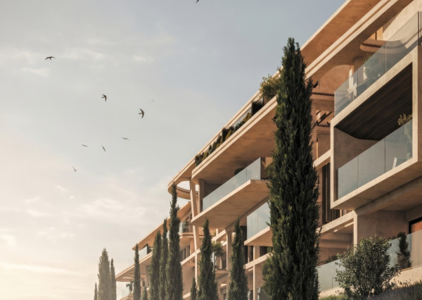 APARTMÁN TYP ŠTÚDIO A202 V PROJEKTE VASILEON 64 m2 CYPRUS - PAPHOS s bazénom, 200 metrov k moru, možnosť prenájmu a investičných výnosov