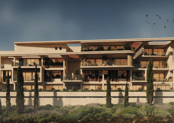 APARTMÁN TYP ŠTÚDIO A202 V PROJEKTE VASILEON 64 m2 CYPRUS - PAPHOS s bazénom, 200 metrov k moru, možnosť prenájmu a investičných výnosov