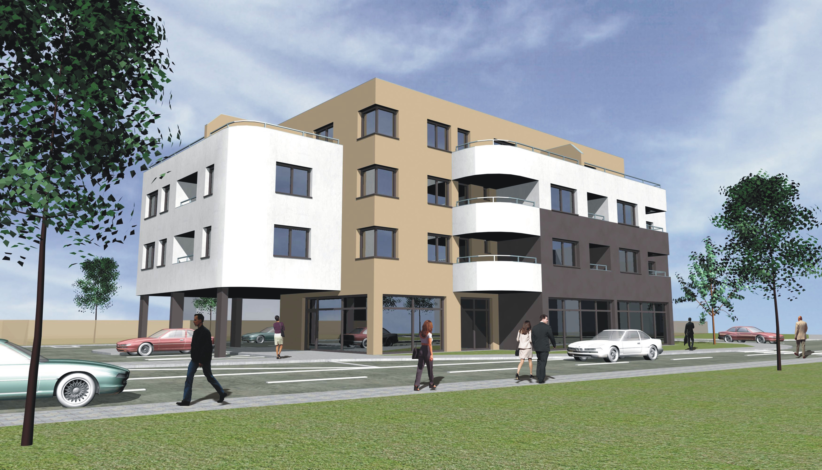 Novostavba 2 izbový byt s balkónom 68 m2 a parkovaním Trenčín - projekt KAMENEC Zlatovce